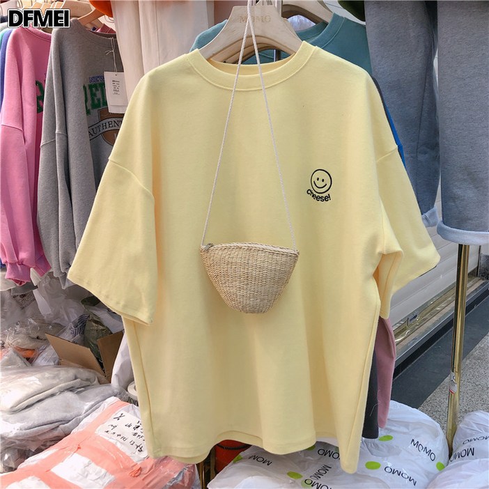 DFMEI 반팔 티 루즈 탑