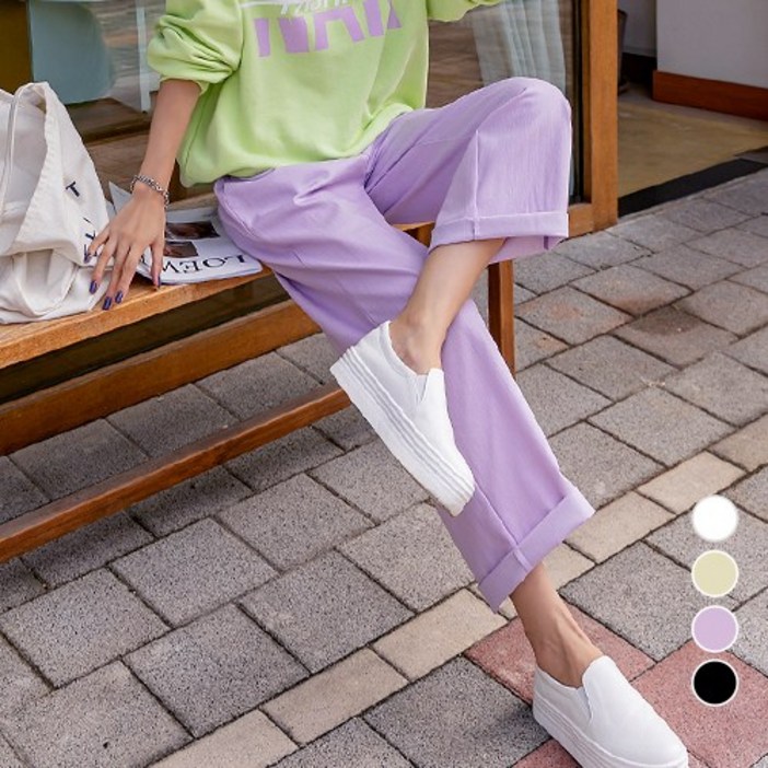 [나크21]  스타일리쉬한 와이드 밴딩 팬츠 NK31-P-8