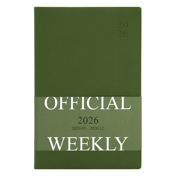 2026 오피셜 열두달 B6 위클리 다이어리 (날짜형 32절 주간) 업무용