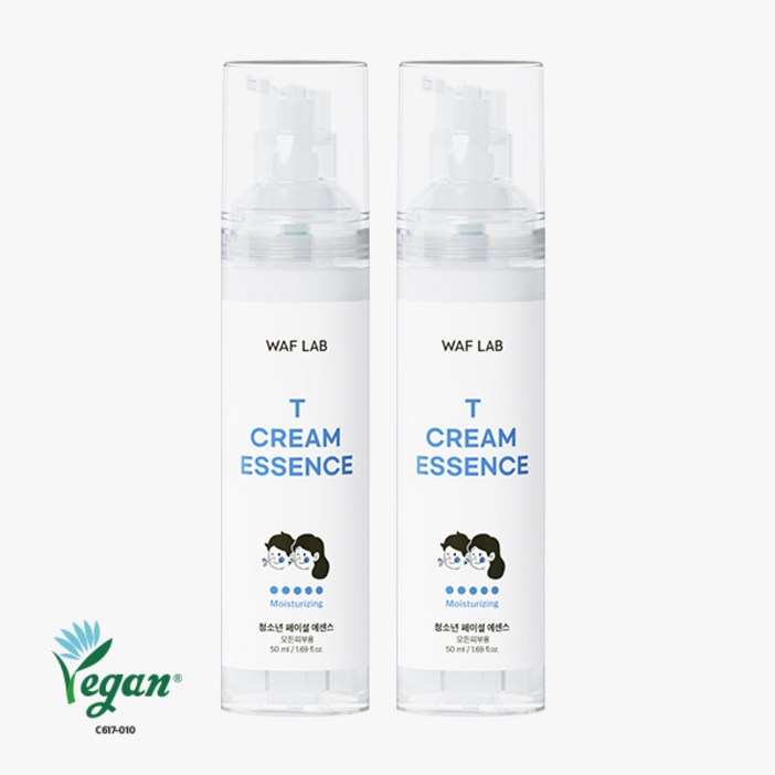 와프랩 사춘기 청소년 페이셜 크림 에센스 50ml, 2개, 50g