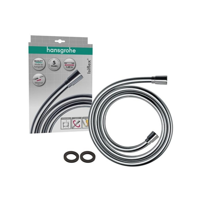 hansgrohe 한스그로헤 Isiflex 범용 샤워 호스 꼬임 방지 기능 포함 와셔 포함
