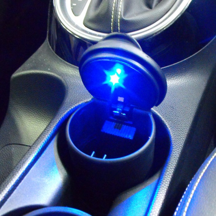 프라임 블랙 LED 차량용 재떨이