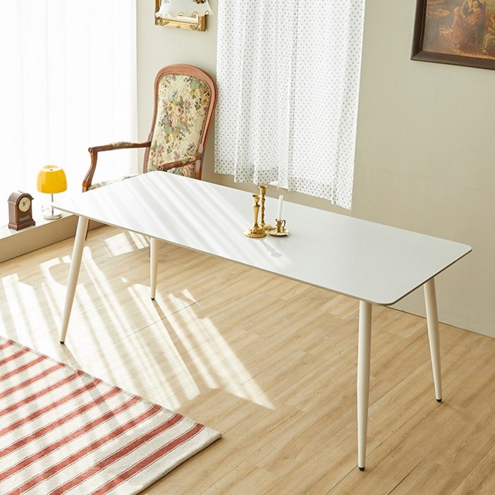 보루네오 엘리브 미담 1800 세라믹 식탁 테이블 pn8921, 화이트, 6인용