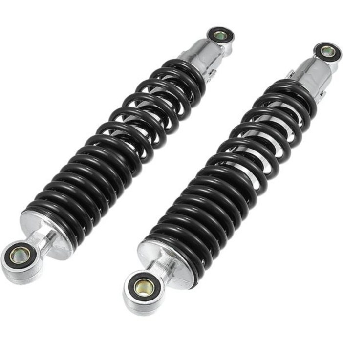 모터사이클 리어 서스펜션 충격 조정 310mm 50cc 70cc 90cc 125c ATV 모페즈 더트 바이크 레이스 메탈 옐로우 1쌍