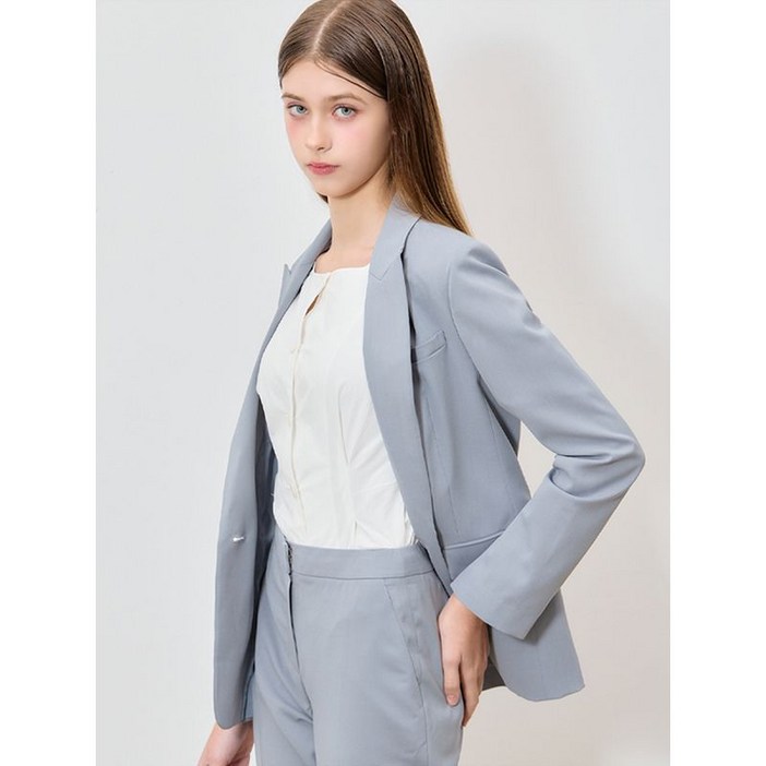 쉬즈미스 2SET 고품격 원버튼 싱글 재킷+슬림 슬랙스 2종세트 택가격 416000원