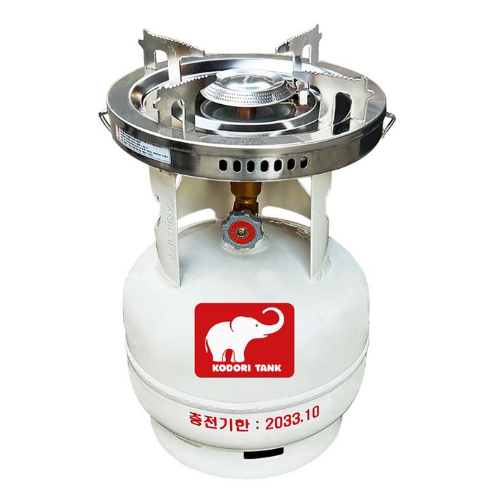 화력조절 해바라기버너 코돌이탱크 LPG 3kg 고화력 버너세트, 2번_3kg+1005버너, 1세트