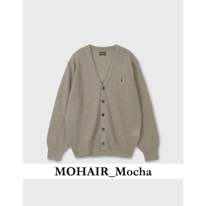 헤리티지플로스가디건 CREST MOHAIR CARDIGAN