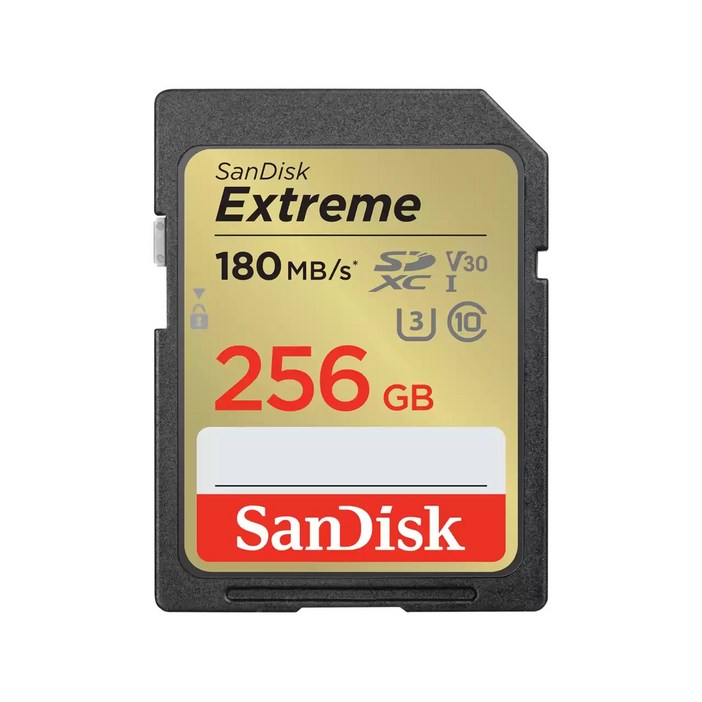 샌디스크 EXTREME SDXC Class10 SDXVA 대량구매가능4K SD메모리카드 카메라, 256GB