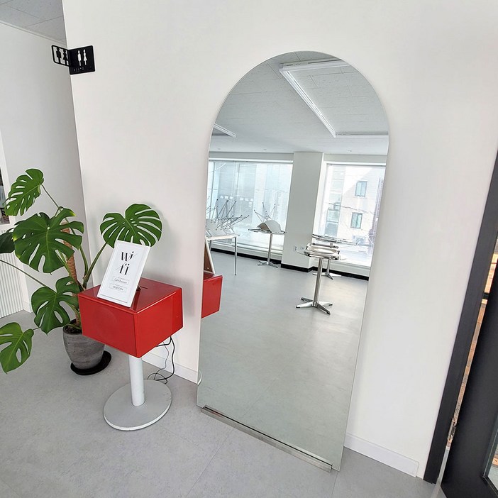 아치형 대형 전신거울 4가지 디자인 벽부착 전신거울