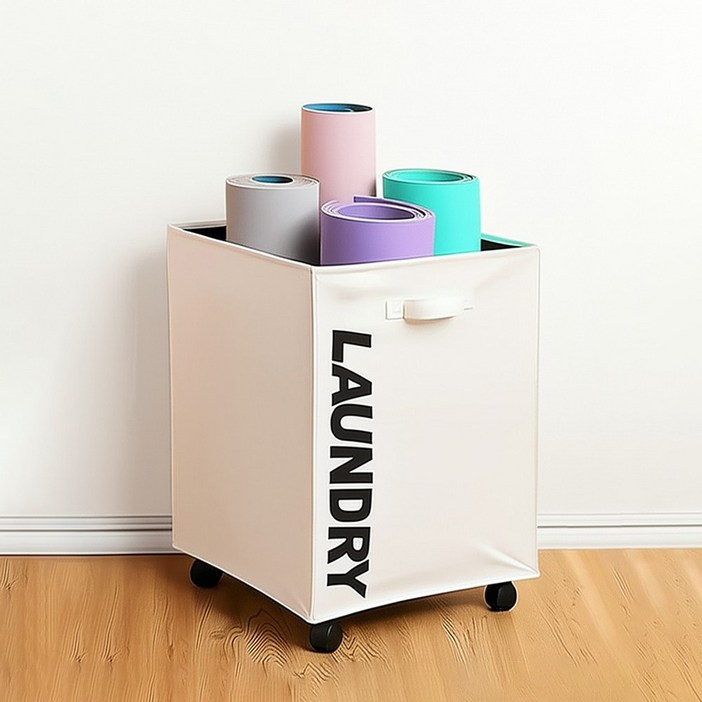 [80L 특대형] 이동식 운동기구 요가매트 정리함