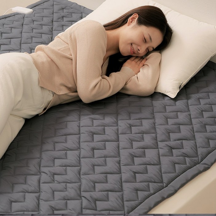 한일의료기 세인트리빙 블리스 프리미엄 매트 카본 탄소매트 전자파없는 워셔블 국내생산, 킹(1500x2000), 블리스 토퍼 딥그레이