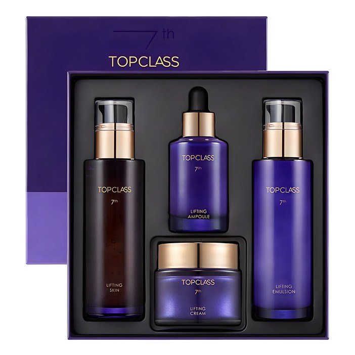 참존 탑클래스 7세대 NEW 리프팅 스킨케어 4종 선물세트 전용 고급 케이스스킨에멀전앰플크림, 1개