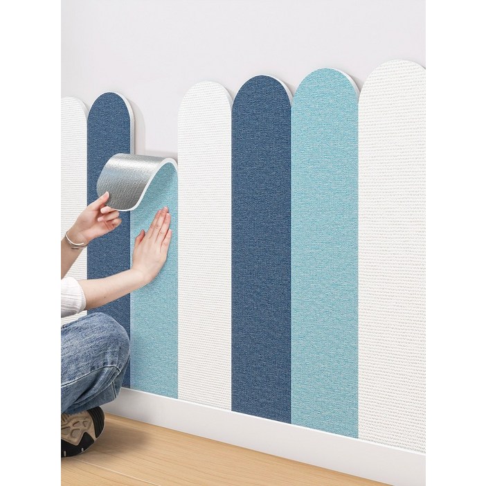 3D 입체 충돌 방지 벽 스티커 소프트 팩 자체 접착 유치원 어린이 방 장식