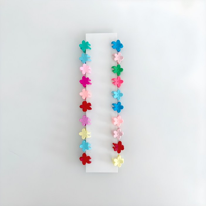 에르모어 여아용 플라워 미니집게핀 20개 세트