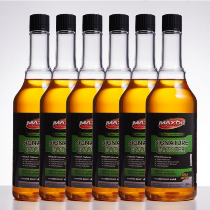 맥쏠 시그니처 부스터 연료첨가제 디젤경유 300ml, 6개