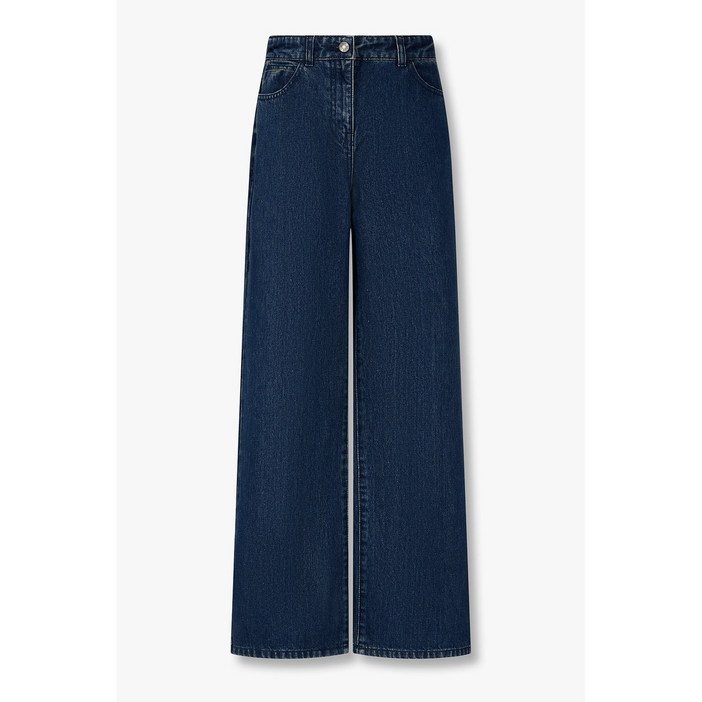  지컷  세미 와이드 밴딩 데님 팬츠 7225455701   뉴코아일산