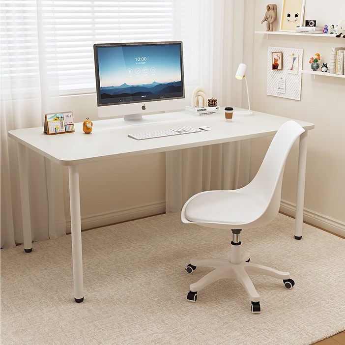소우디 책상 테이블 다용도책상 컴퓨터책상 사무용책상 튼튼한 업그레이드형 우유니화이트