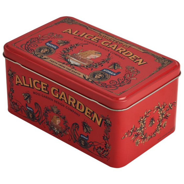 모스가든1919 사각 틴 케이스 3type, 1개, 앨리스가든
