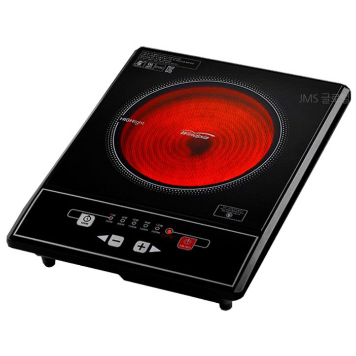 쓰임새많은 순간발열 하이라이트 1구/전기레인지 전기렌지/가정용 캠핑 원룸 휴대용 인덕션