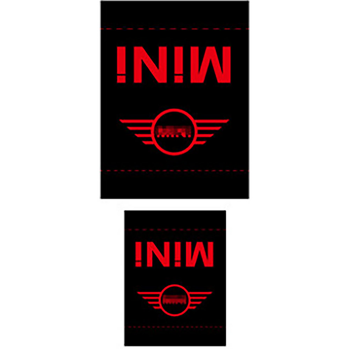 [ 도우팩토리 ] 미니쿠퍼 라벨, 4가지 스타일, 전차종 사용 가능, 1개