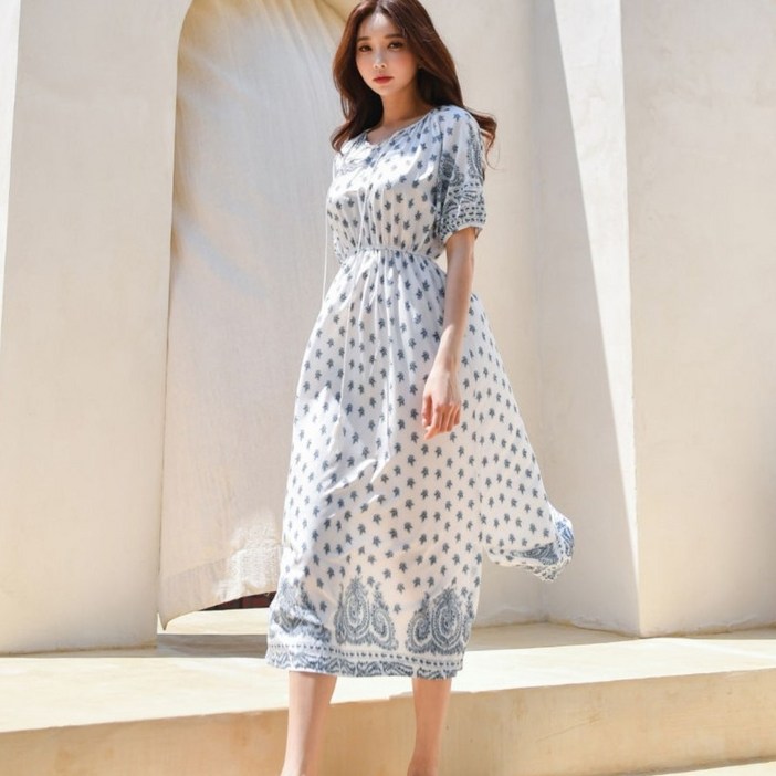 와이스토리 에스닉 스타일 여름 원피스