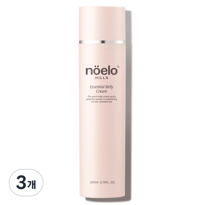 노엘로힐스 출산전후 복부 탄력강화 벨리크림 청담동 임산부스파  신세계 현대 롯데 백화점  에센셜 벨리크림, 3개, 200ml