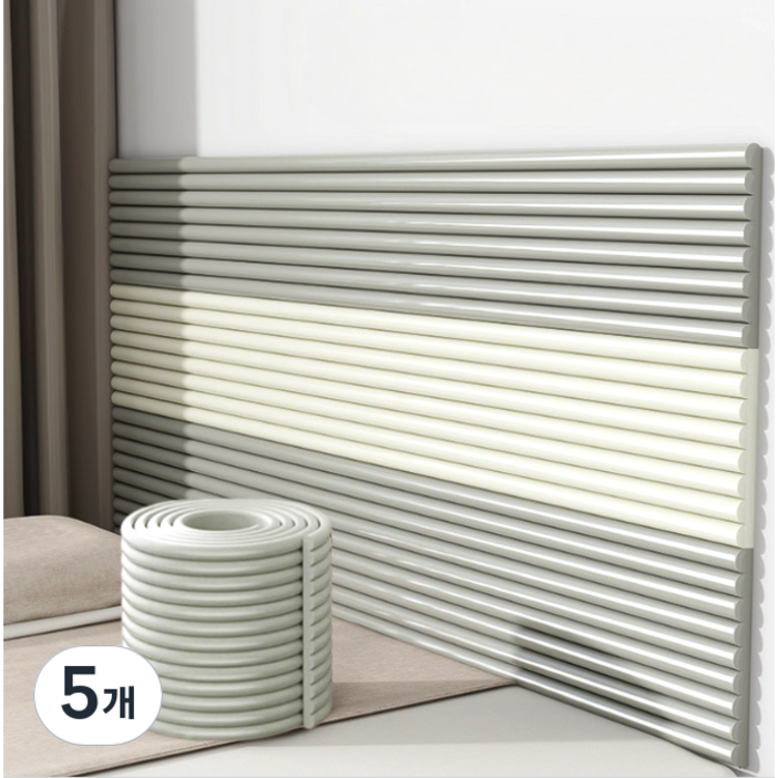 소음 방지 바닥 계단 매트 미끄럼방지 책상 벽 기둥 코너 모서리 보호대 부딛힘방지, 5개