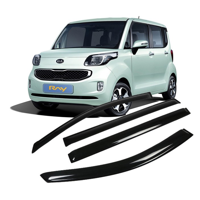 리드홈 스모그 차량용 썬바이저 4p 세트, 레이, 단일색상