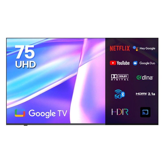 이노스 4K UHD LED 구글 TV, 189cm75인치, S7501KU, 벽걸이형, 방문설치