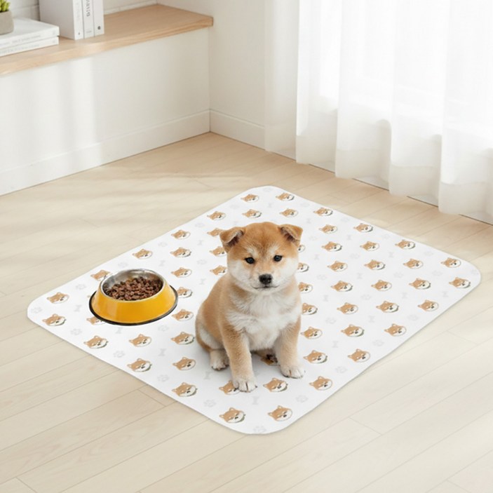 펫코노미 강아지 빨아쓰는 시바견 소변매트