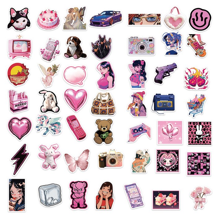 미소로운 노트북 스티커 49종 세트