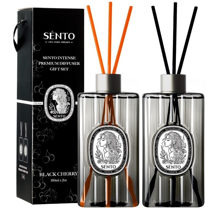 센토 인텐스 프리미엄 대용량 디퓨저 550ml, 블랙체리, 550ml, 2개