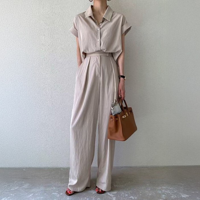 비비에모 릴렉스 셔츠 슬렉스 투피스 세트 10394