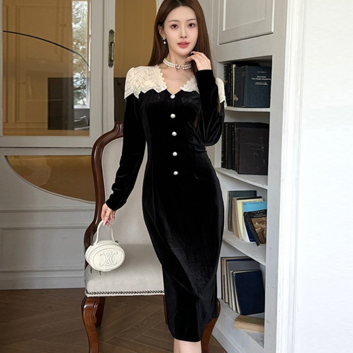 포플러앤씨 여성용 빌레르 레이스 원피스 P24FOPS072307 포플러앤씨 여성용 빌레르 레이스 원피스 P24FOPS072307