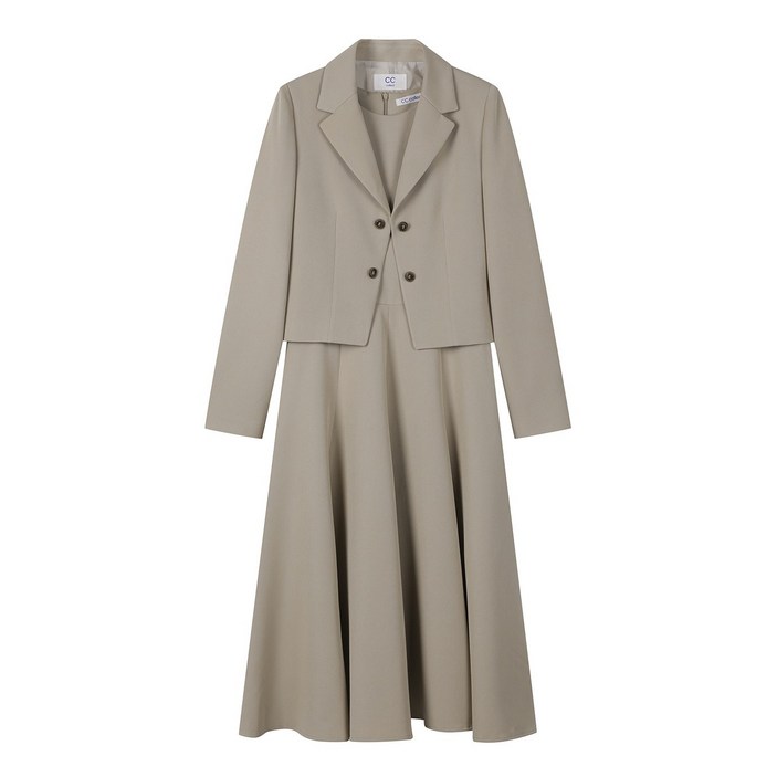 씨씨콜렉트 중계점 투웨이 핏 앤 플레어 드레스 E251MSE101 여성 정장 원피스