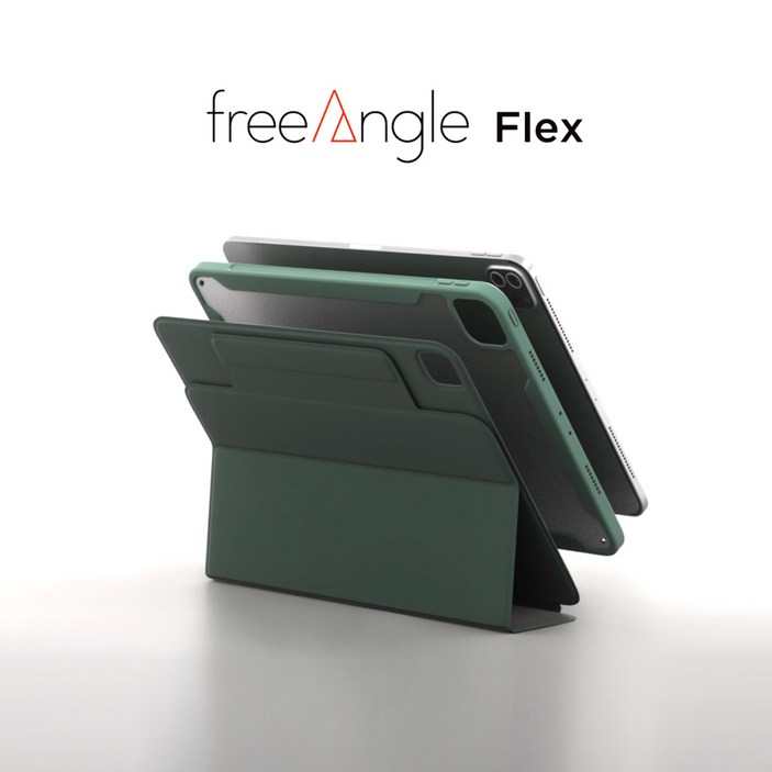 모키보 프리앵글 FLEX 스탠드 커버 펜슬수납 케이스, 아이패드를 더욱 튼튼하고 자유롭게, 라이트 그레이, 1개