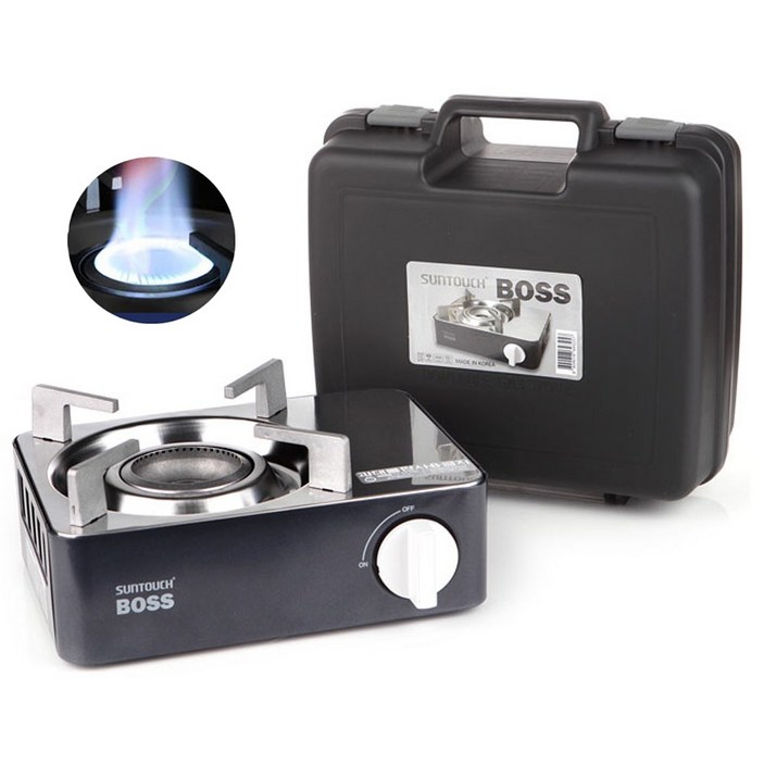 썬터치 보스 미니 휴대용 가스렌지  전용 케이스 세트, NAVY케이스증정, 1개