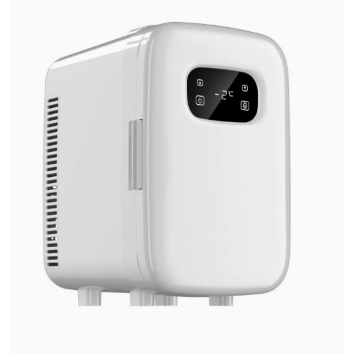 맘스조아 미니 냉장고 가정용 휴대용 화장품 저소음 소형 캠핑 냉온장고, 20L 듀얼코어 실버