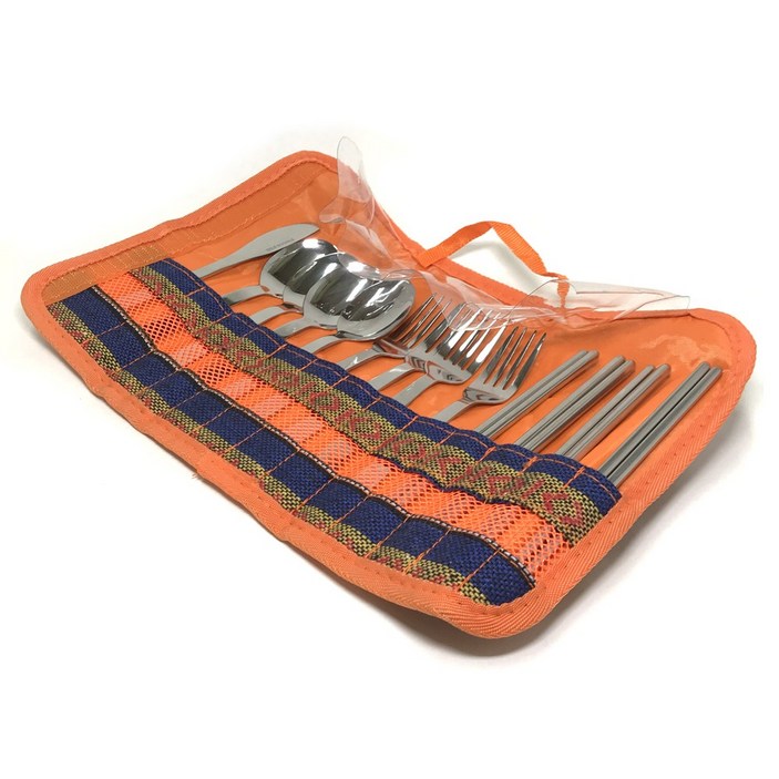 에스닉 커틀러리세트 4인 캠핑 수저세트
