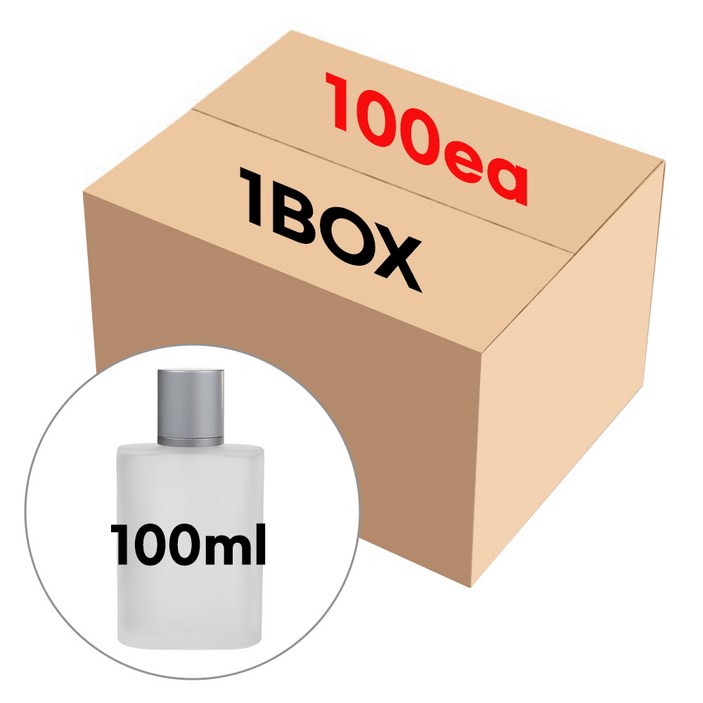 향수 공병 디지오 불투명 100ml 100개 1BOX 스크류타입 용기 만들기 재료 퍼퓸 스프레이 유리 DIY, 100개