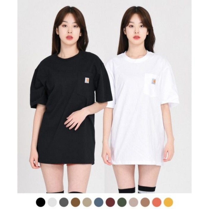 칼하트 K87 워크웨어 포켓 반팔 티셔츠 칼하트 K87 워크웨어 포켓 반팔 티셔츠