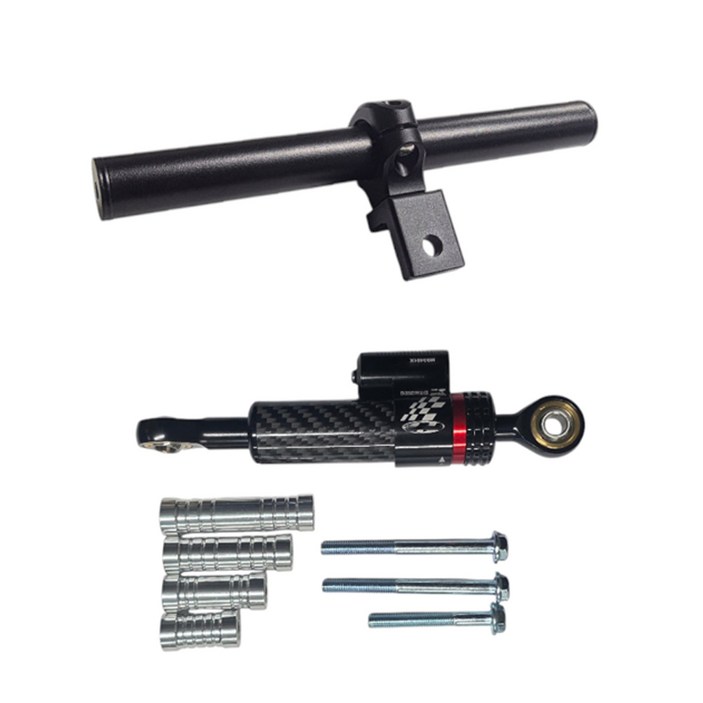 셀렉트템 오토바이 핸들 댐퍼 탑브릿지 브라켓 스트럿바 슈퍼커브 스쿠터 호환, 2개, 혼합색상