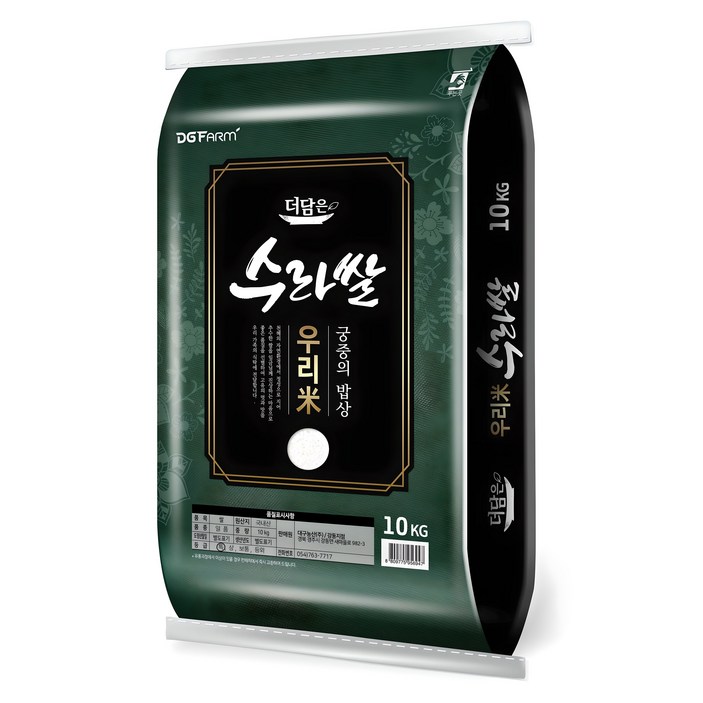 더담은 2024년산 햅쌀 우리미 수라쌀, 특등급, 10kg, 1개 더담은 2024년산 햅쌀 우리미 수라쌀, 특등급, 10kg, 1개