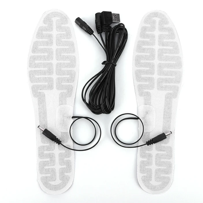 USB 발열 깔창 전기 발난로 패드 겨울용 따뜻한 야외 스포츠 남녀 공용