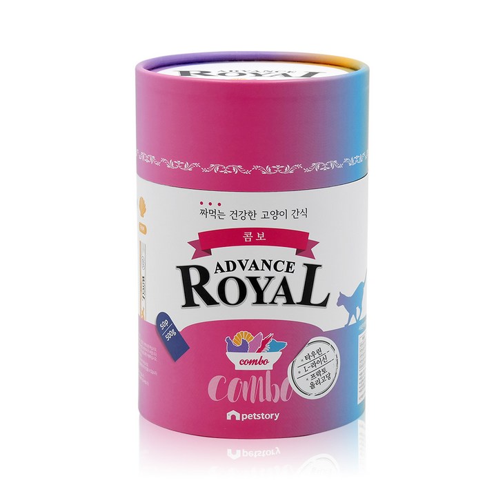 어드밴스 로얄 스틱 6종 짜먹는 고양이간식 50p, 어드밴스 스틱 콤보 5ea X 10P