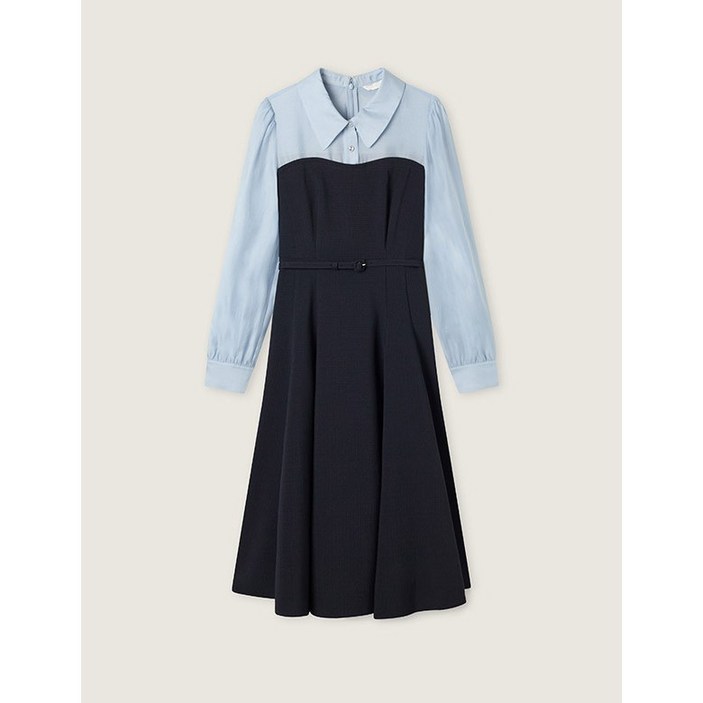 로엠 우븐매칭 롱 원피스 RMOWG23S11