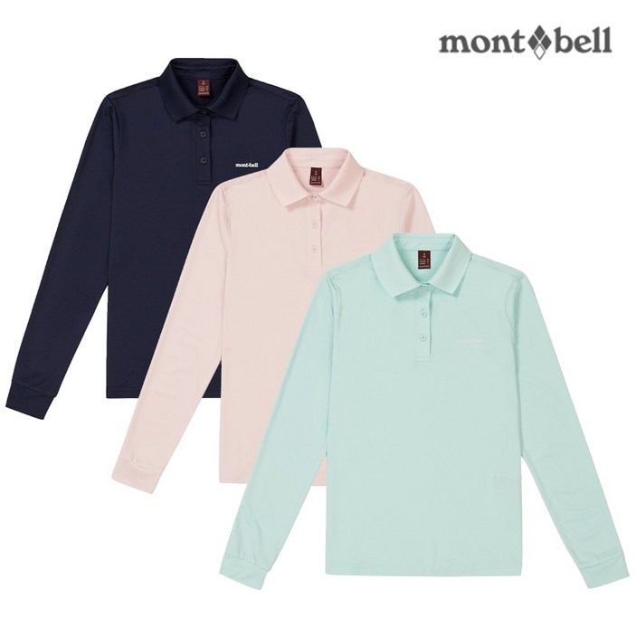 몽벨 여성 퍼포먼스L 카라 긴팔 티셔츠MW3GBWOL20