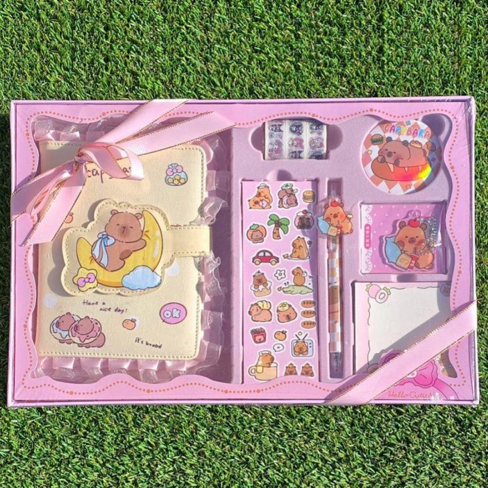 카피바라 귀욤 빅 다이어리 다꾸 꾸미기 세트