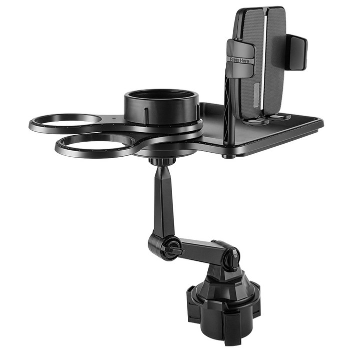 Arsjuo 차량용 컵홀더 3in1 다용도 자동차 트레이 수납 360 조절 회전 휴대폰 거치대