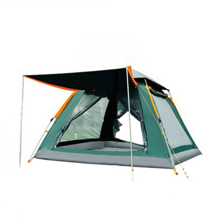 원터치오토텐트대형 캠핑야외 방수 원터치 텐트, 5~8인, 흑녹색 블랙젤